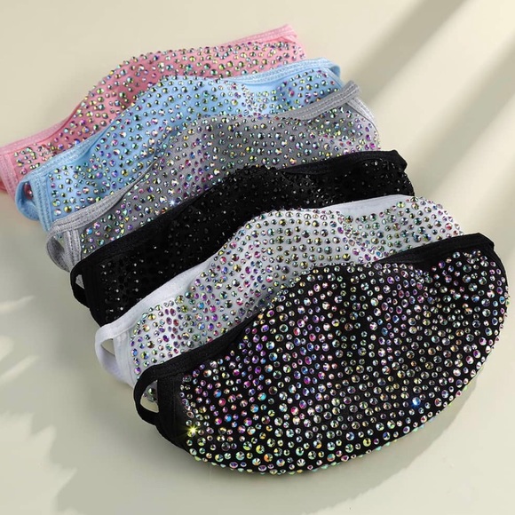 Crystal Face Mask (Black) - Picture 5 of 5